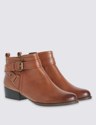Leather Ankle Boots with Insolia&reg;